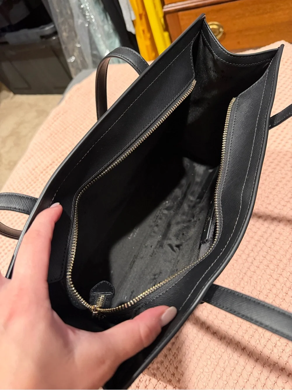 kate spade Black Saffiano Tote